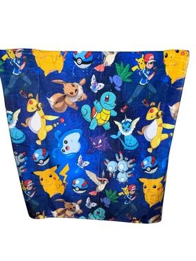 Plush Blue Pokémon-Themed Throw Blanket